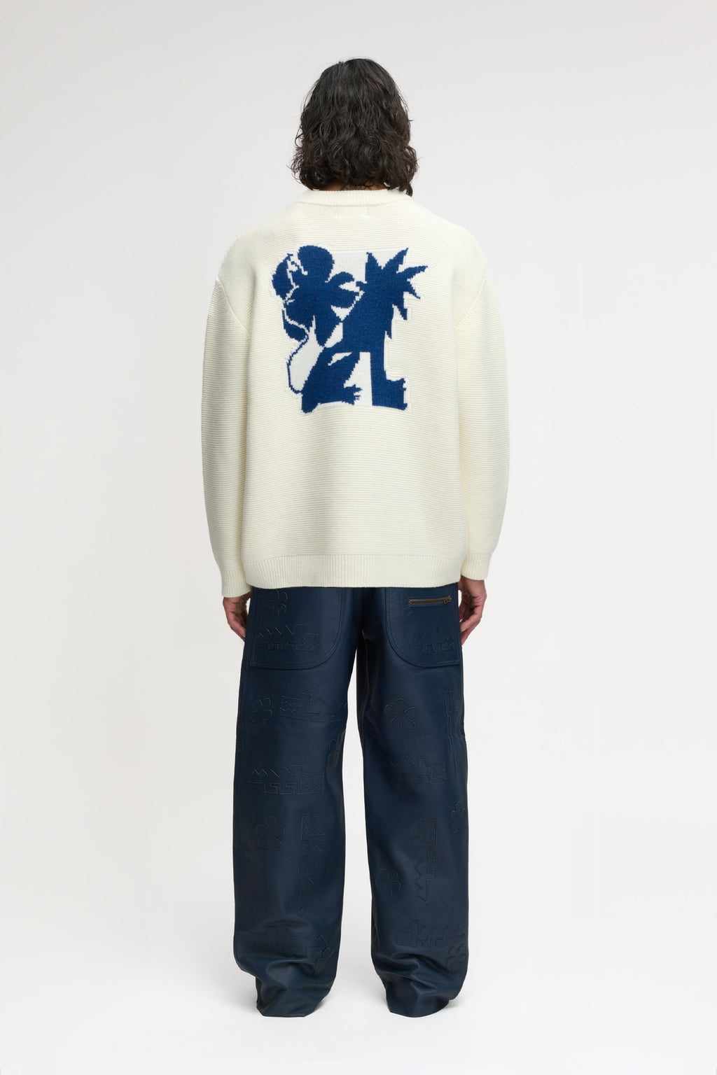 LION KNIT SWEATER CREAM