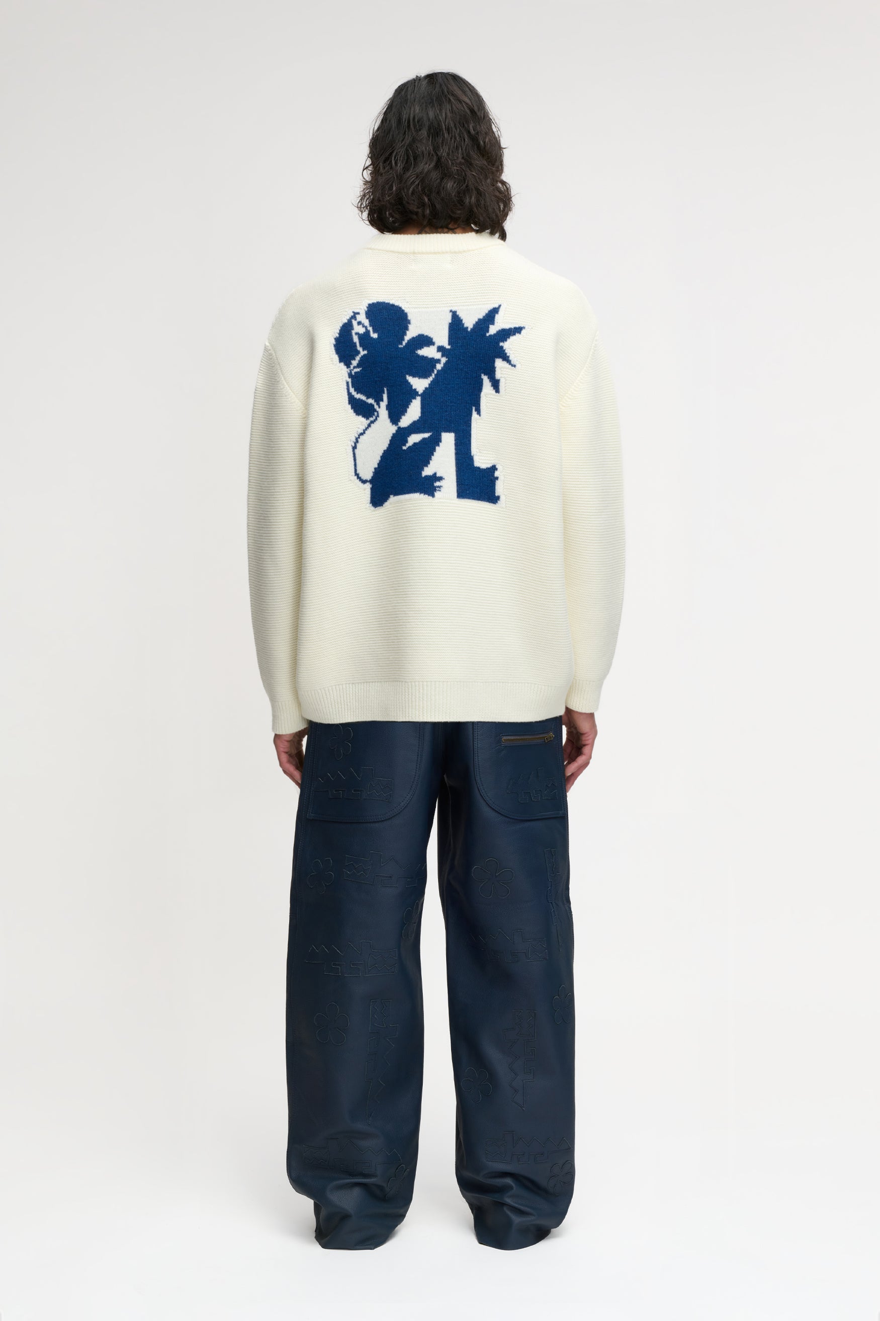 LION KNIT SWEATER CREAM