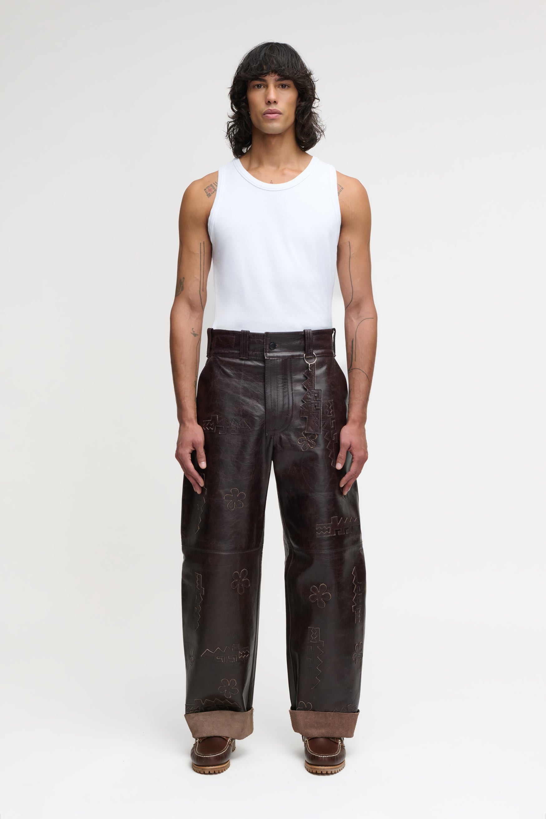 CROCODILE PANTS BROWN