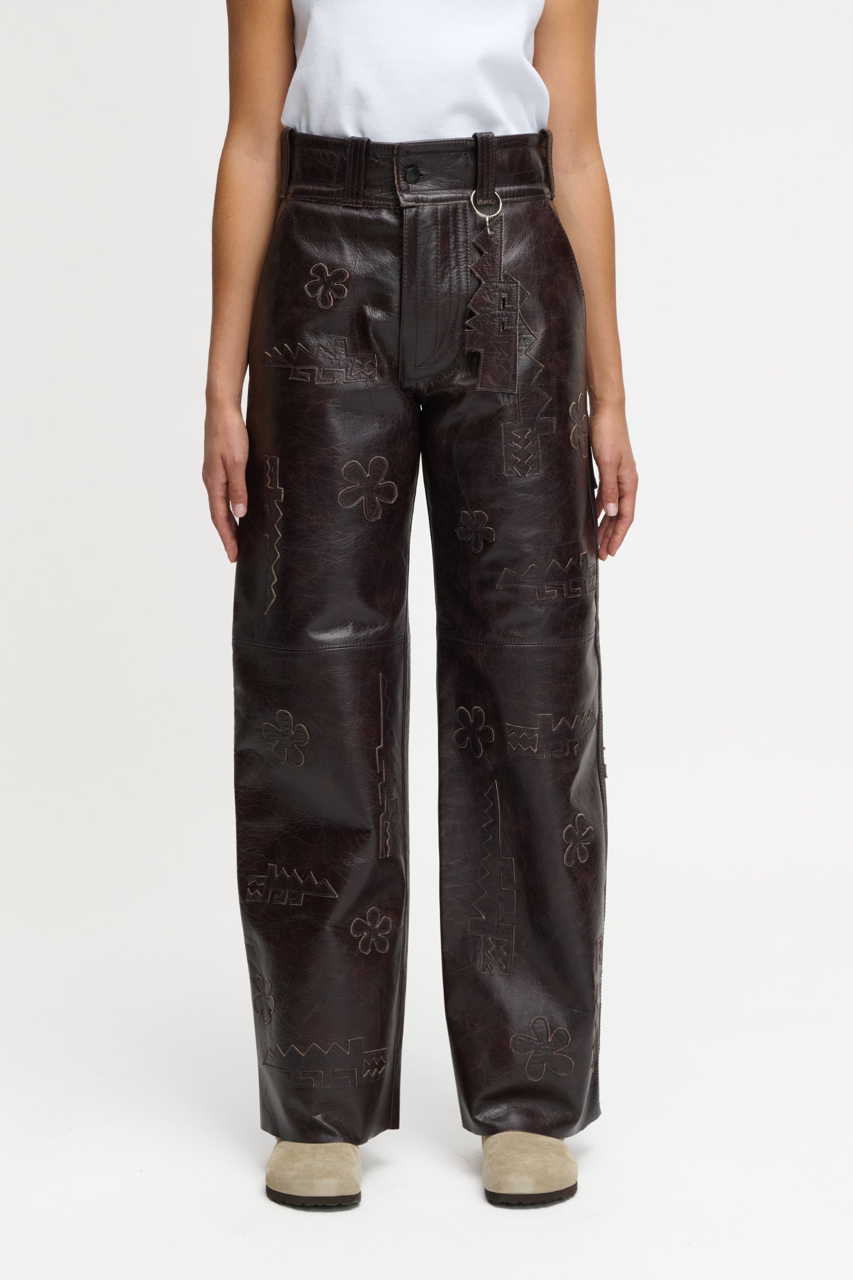 CROCODILE PANTS BROWN