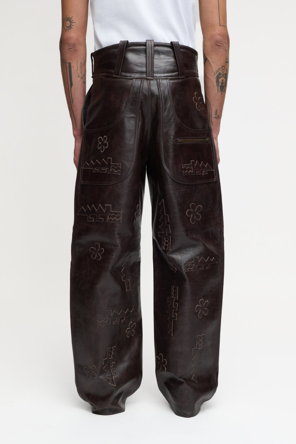 CROCODILE PANTS BROWN