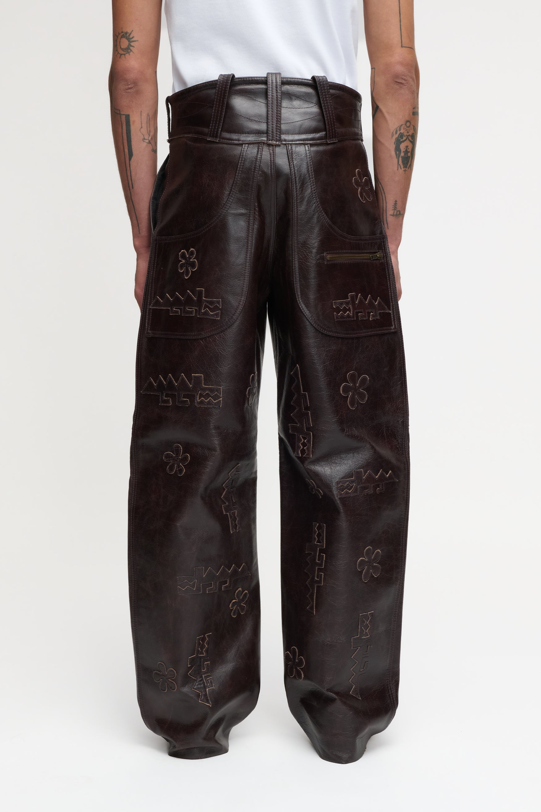 CROCODILE PANTS BROWN