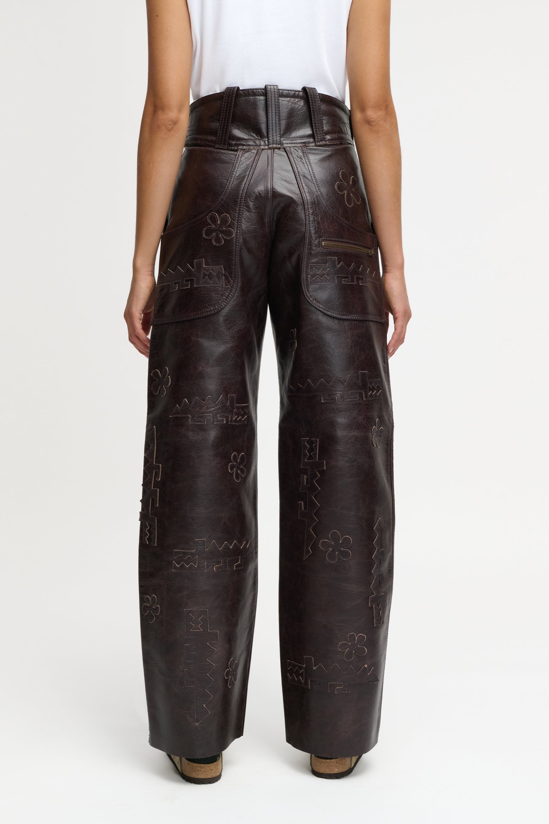 CROCODILE PANTS BROWN