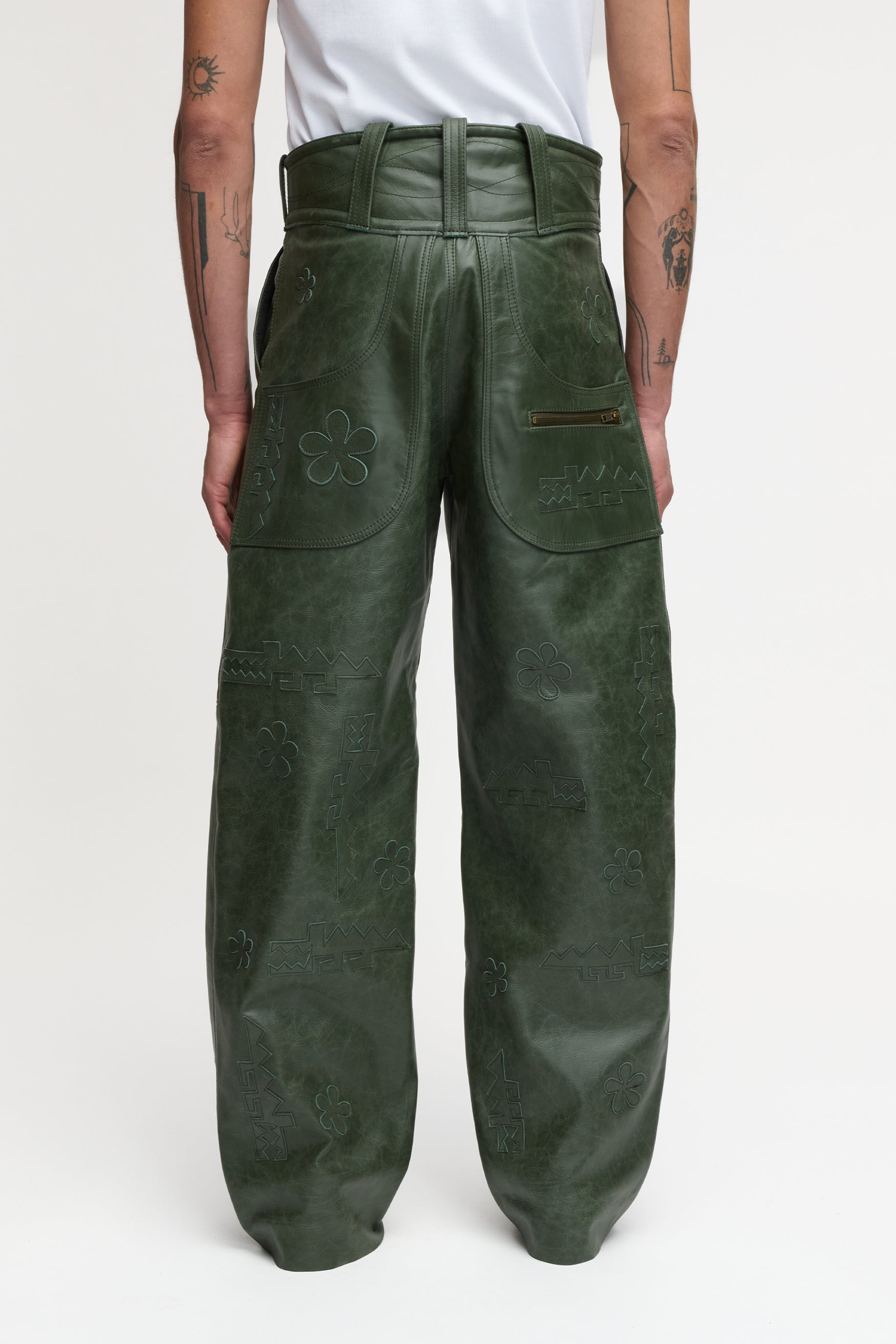 CROCODILE PANTS GREEN