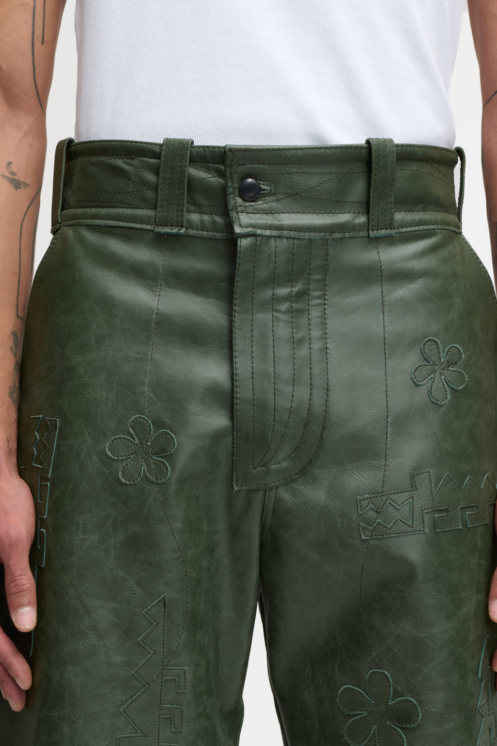 CROCODILE PANTS GREEN