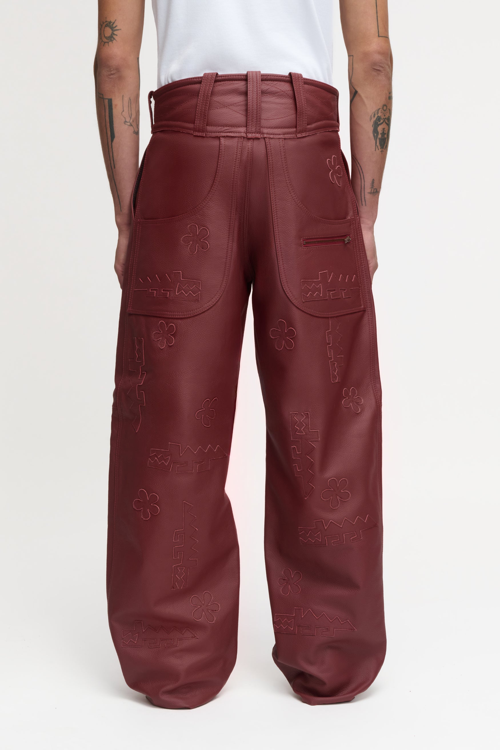 CROCODILE PANTS RED