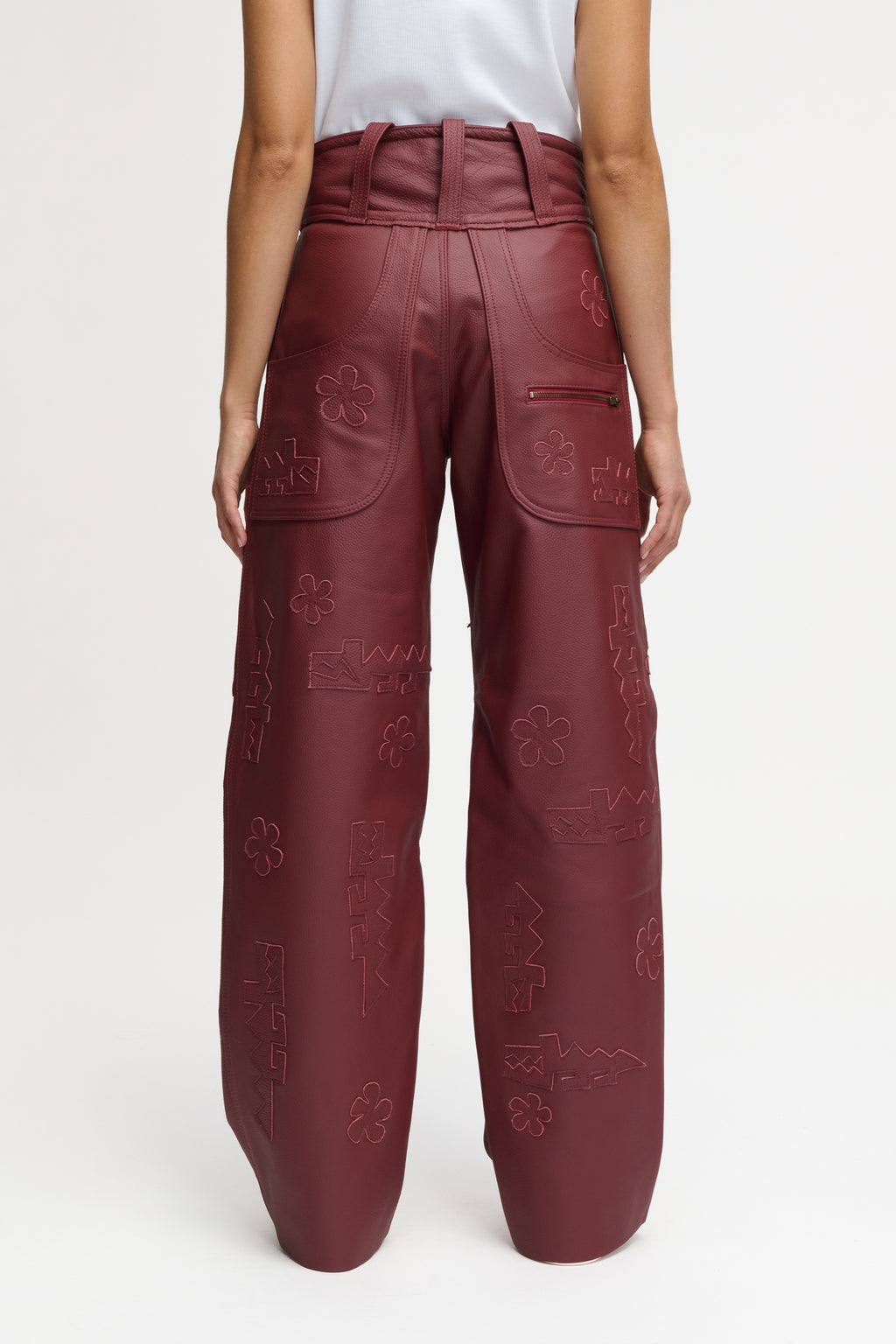 CROCODILE PANTS RED