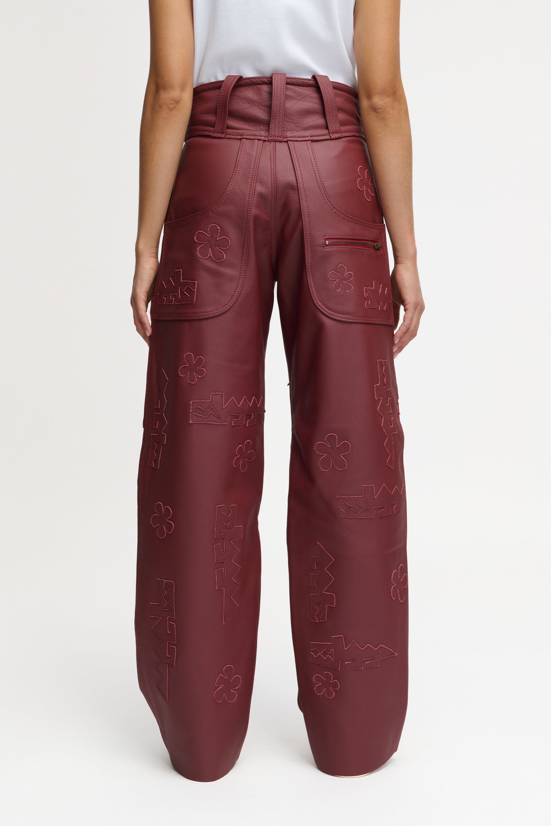 CROCODILE PANTS RED