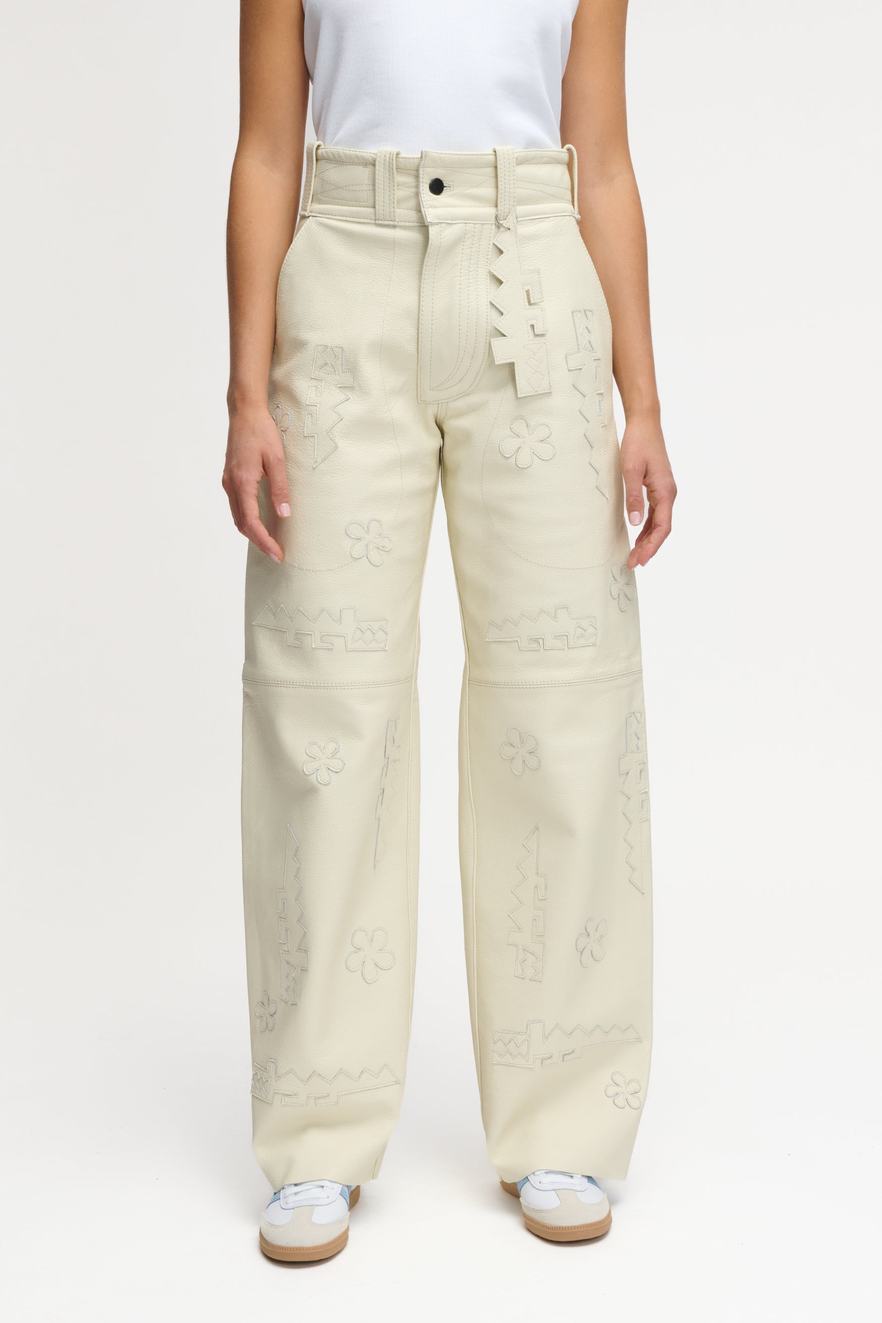 CROCODILE PANTS CREAM