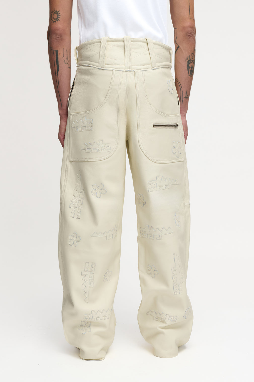 CROCODILE PANTS CREAM