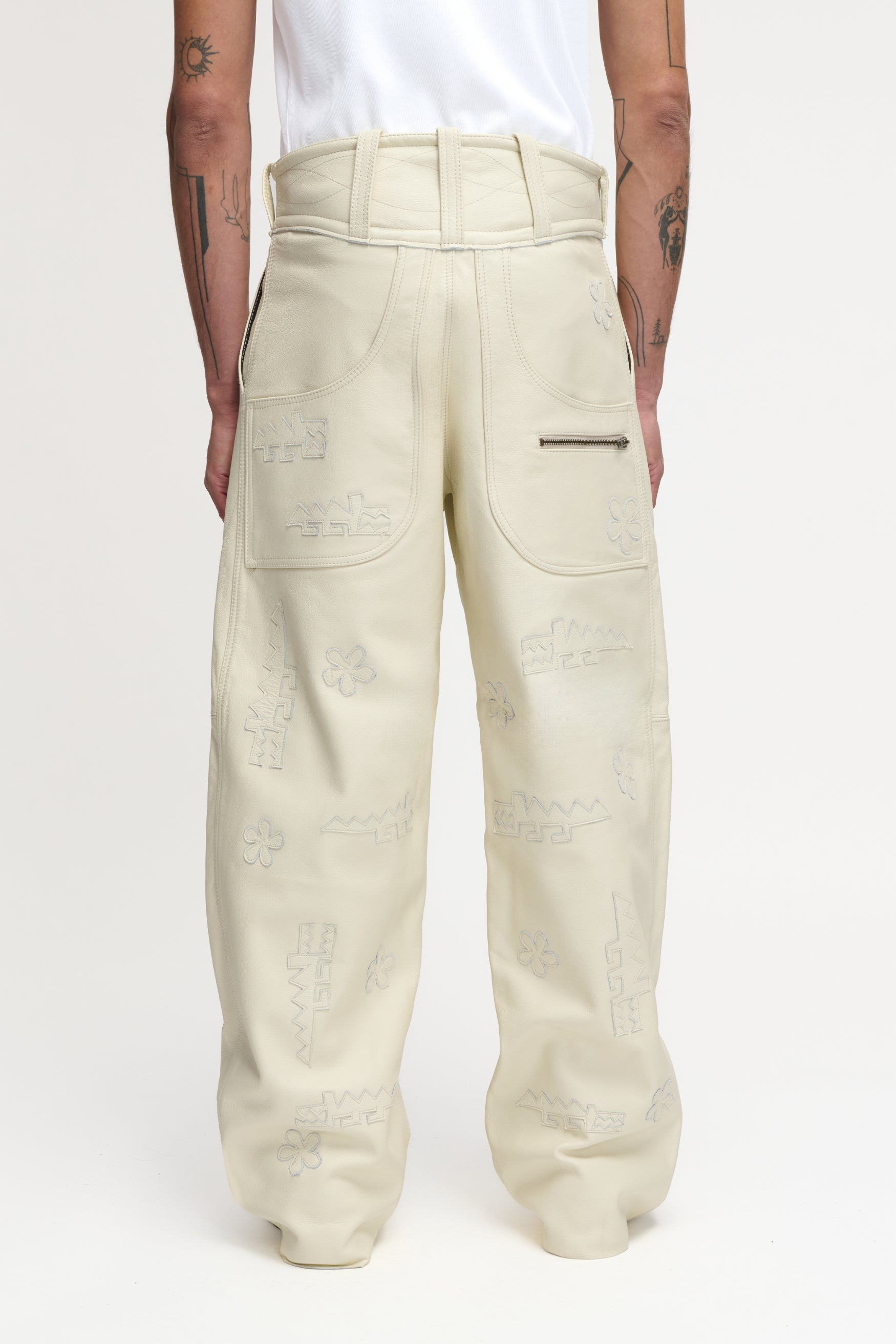 CROCODILE PANTS CREAM