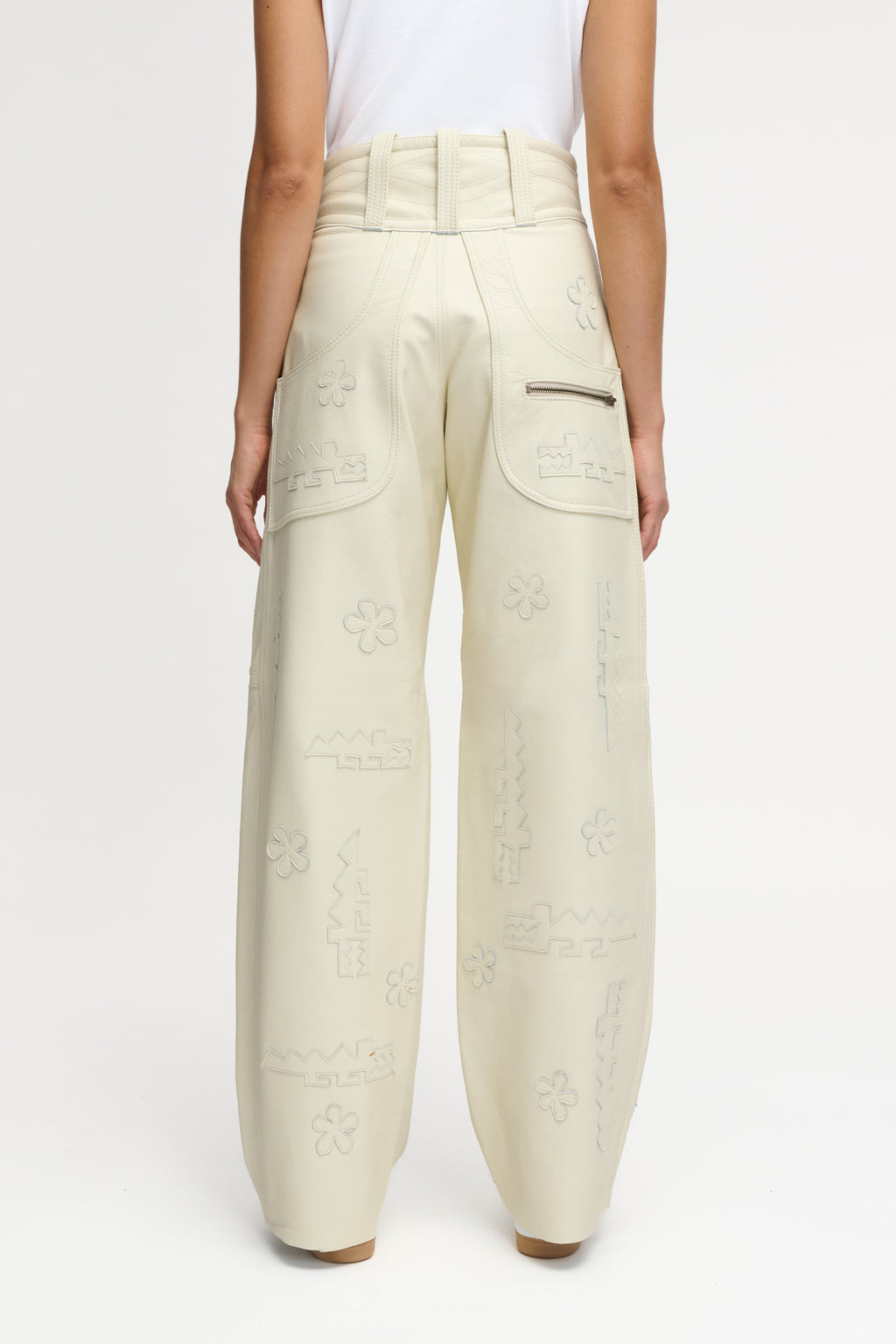 CROCODILE PANTS CREAM