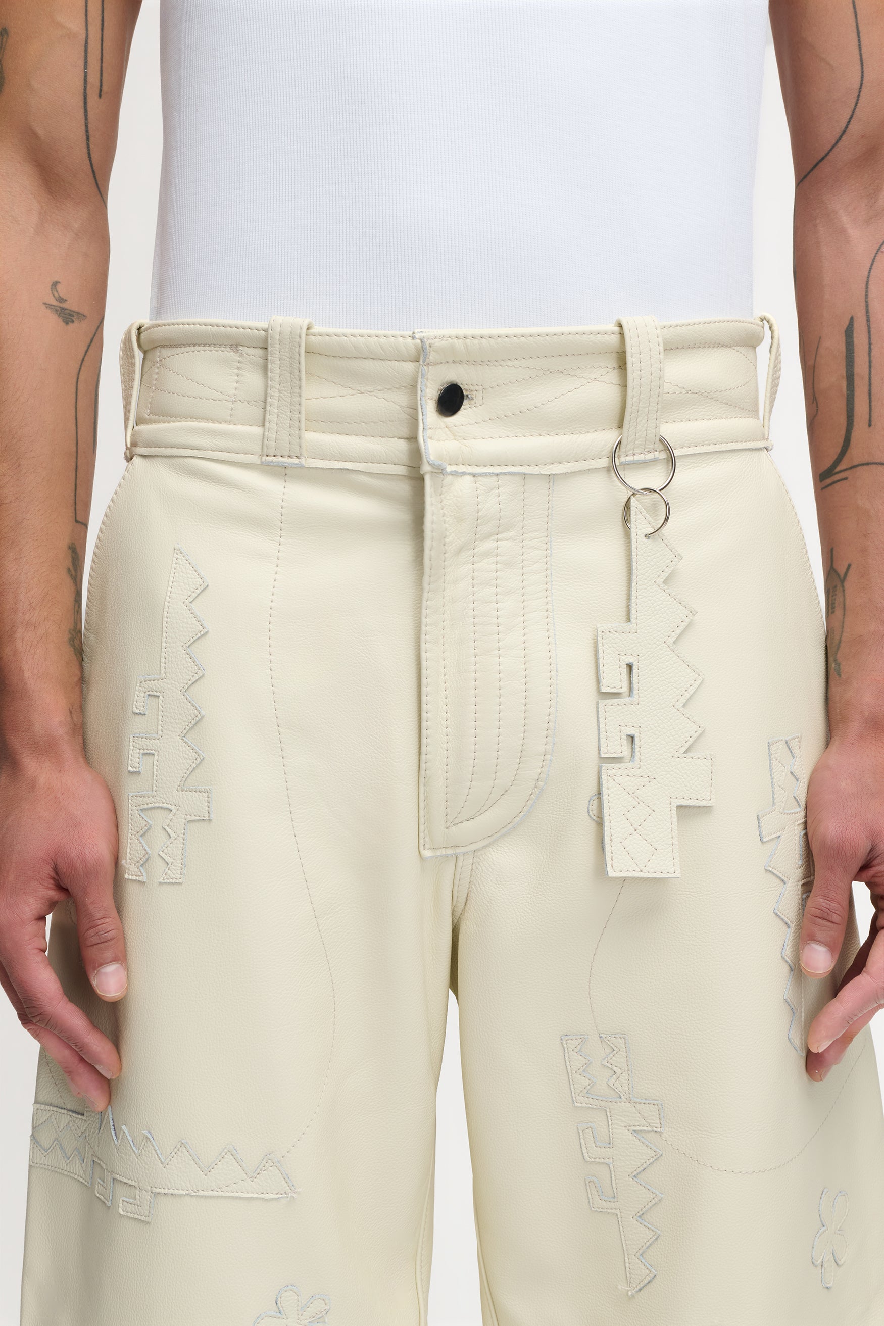 CROCODILE PANTS CREAM