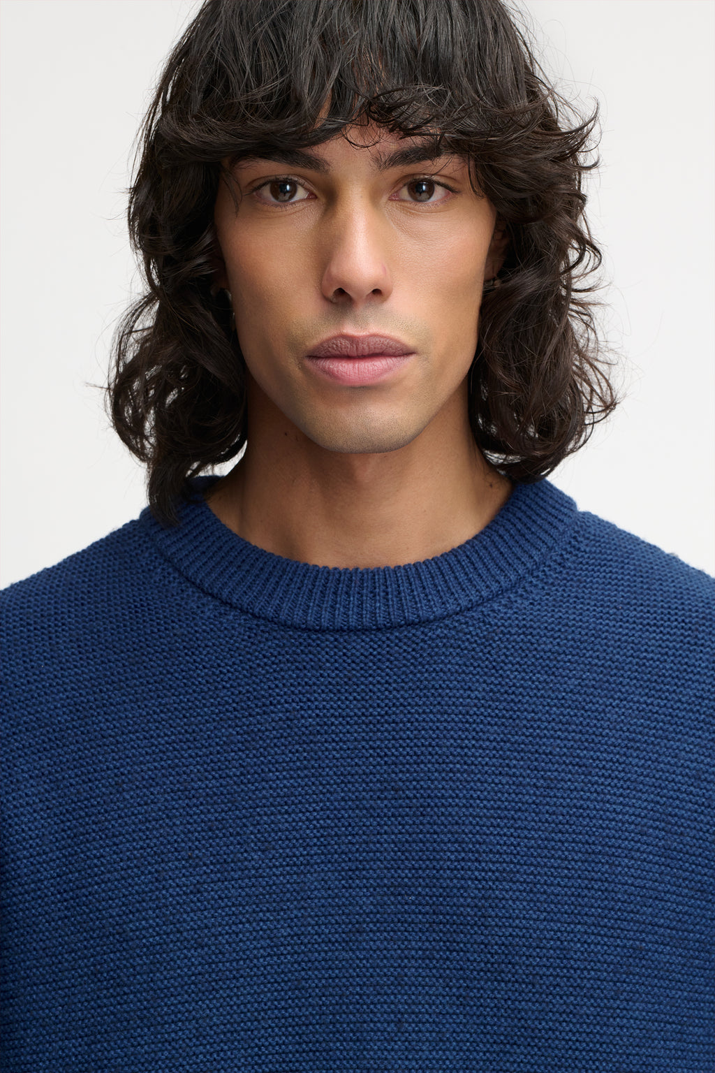 LION KNIT SWEATER BLUE