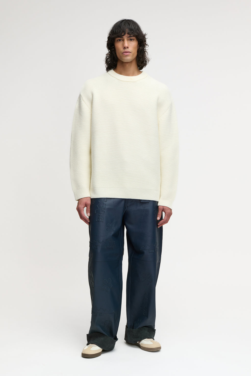 LION KNIT SWEATER CREAM