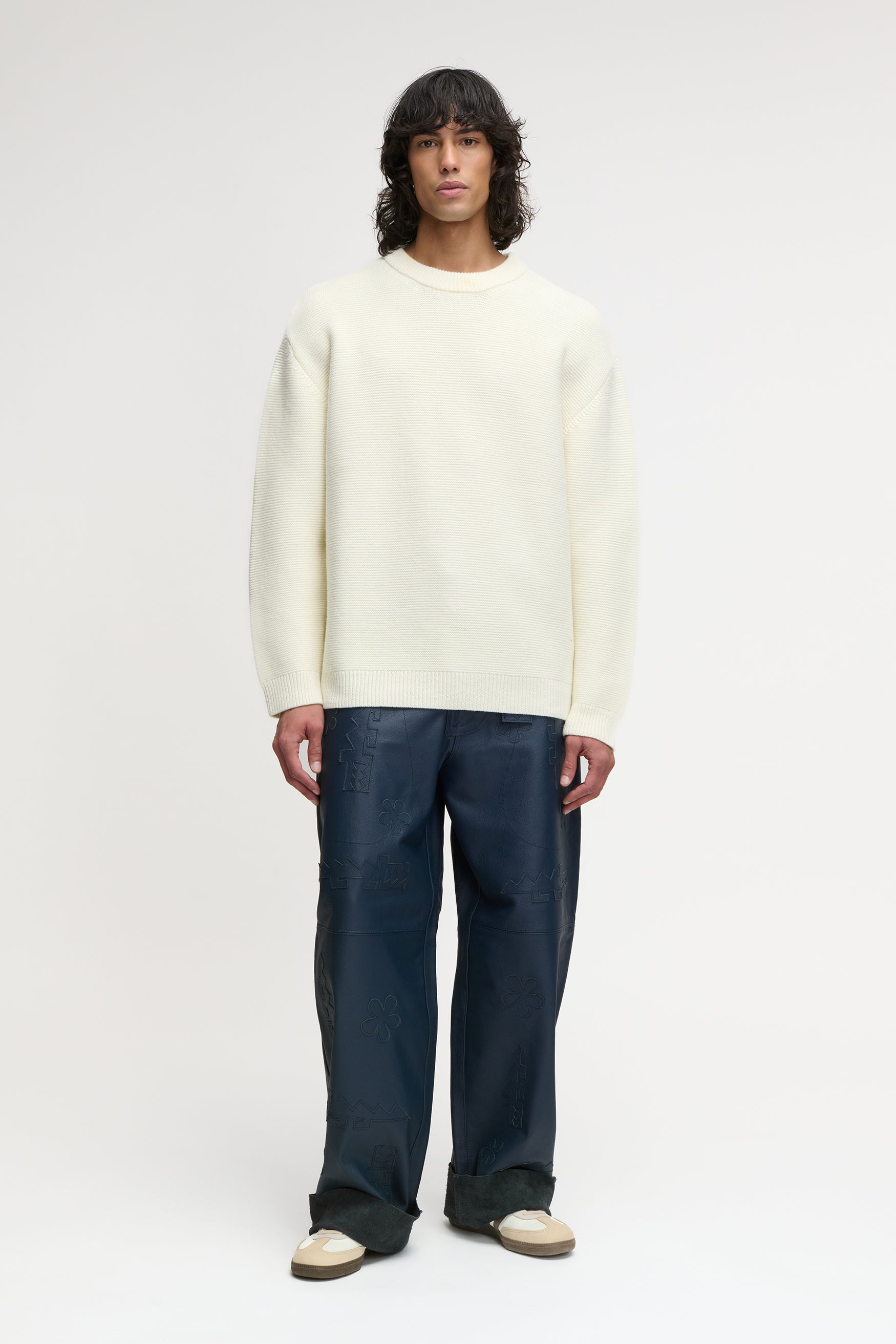 LION KNIT SWEATER CREAM