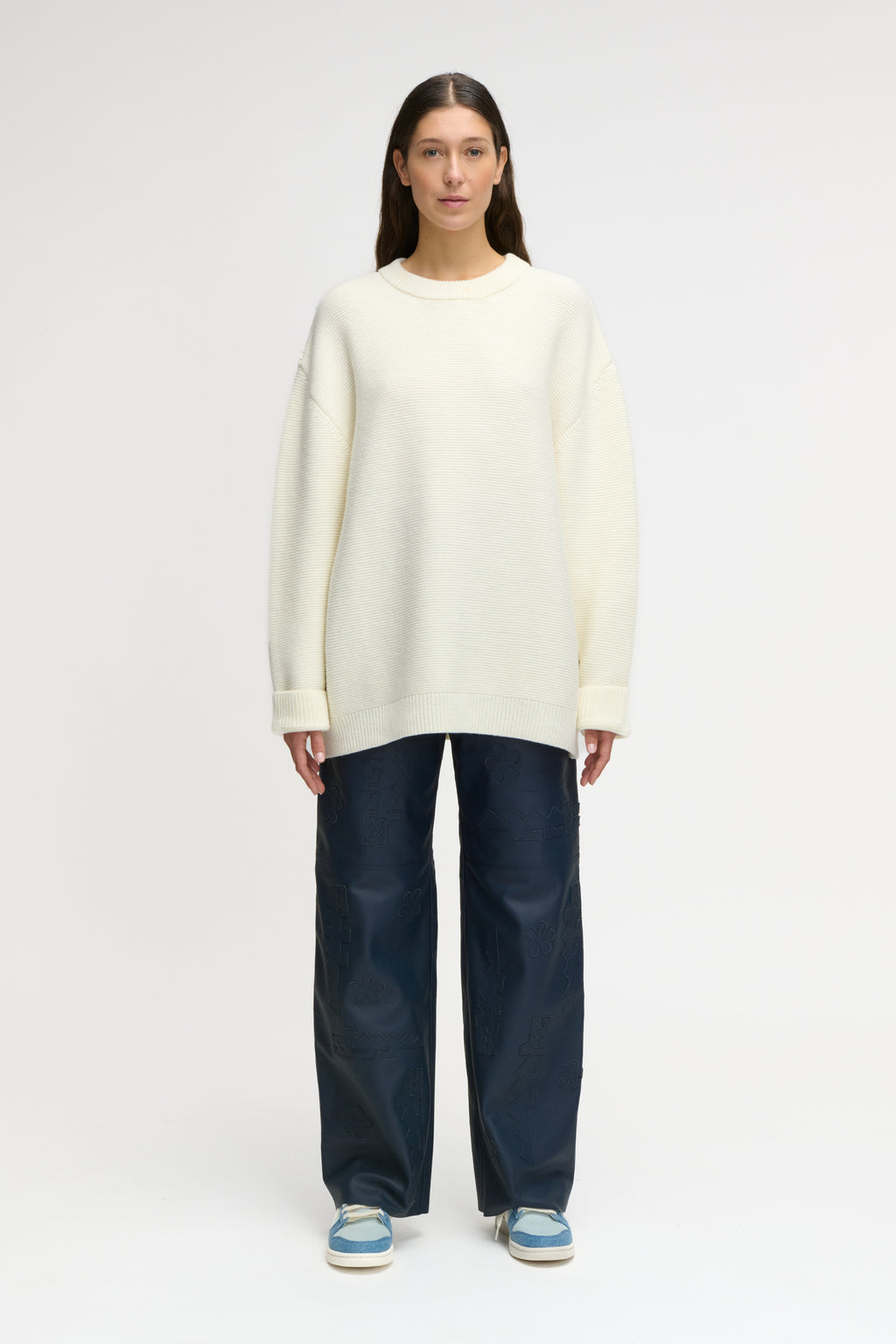 LION KNIT SWEATER CREAM