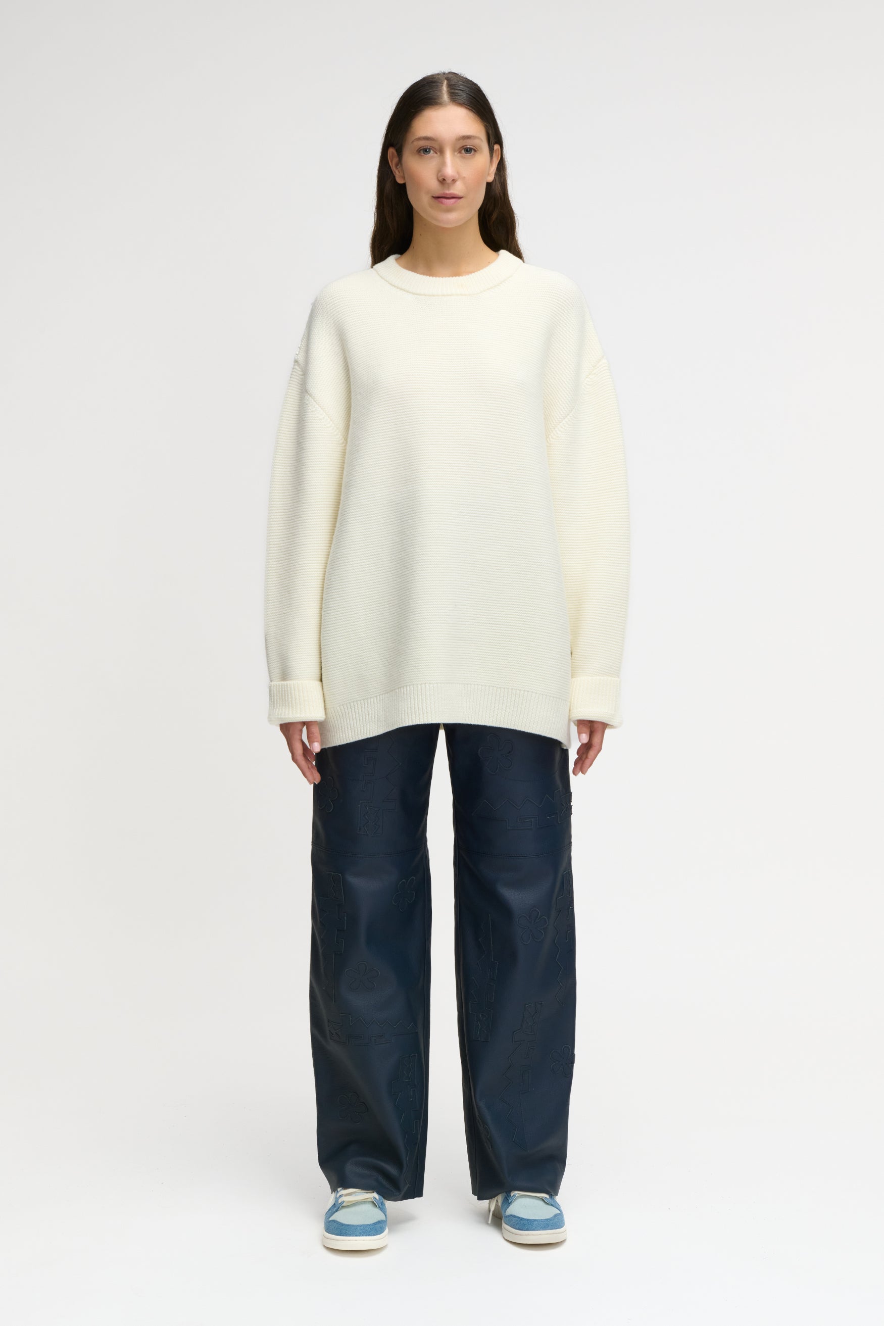 LION KNIT SWEATER CREAM