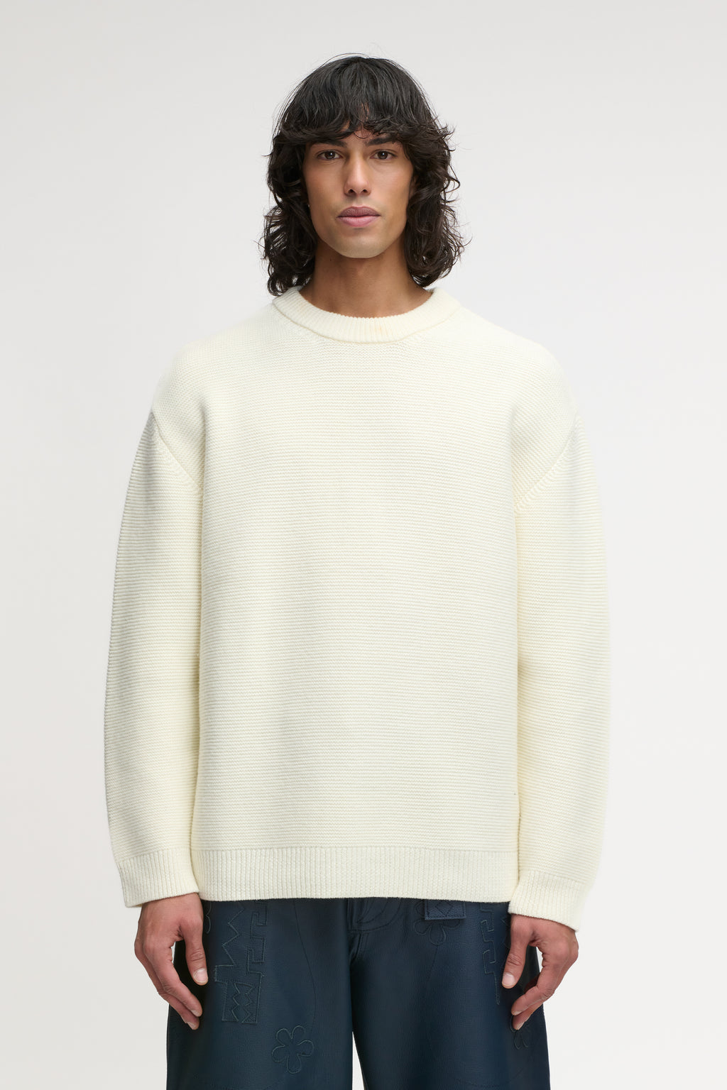 LION KNIT SWEATER CREAM