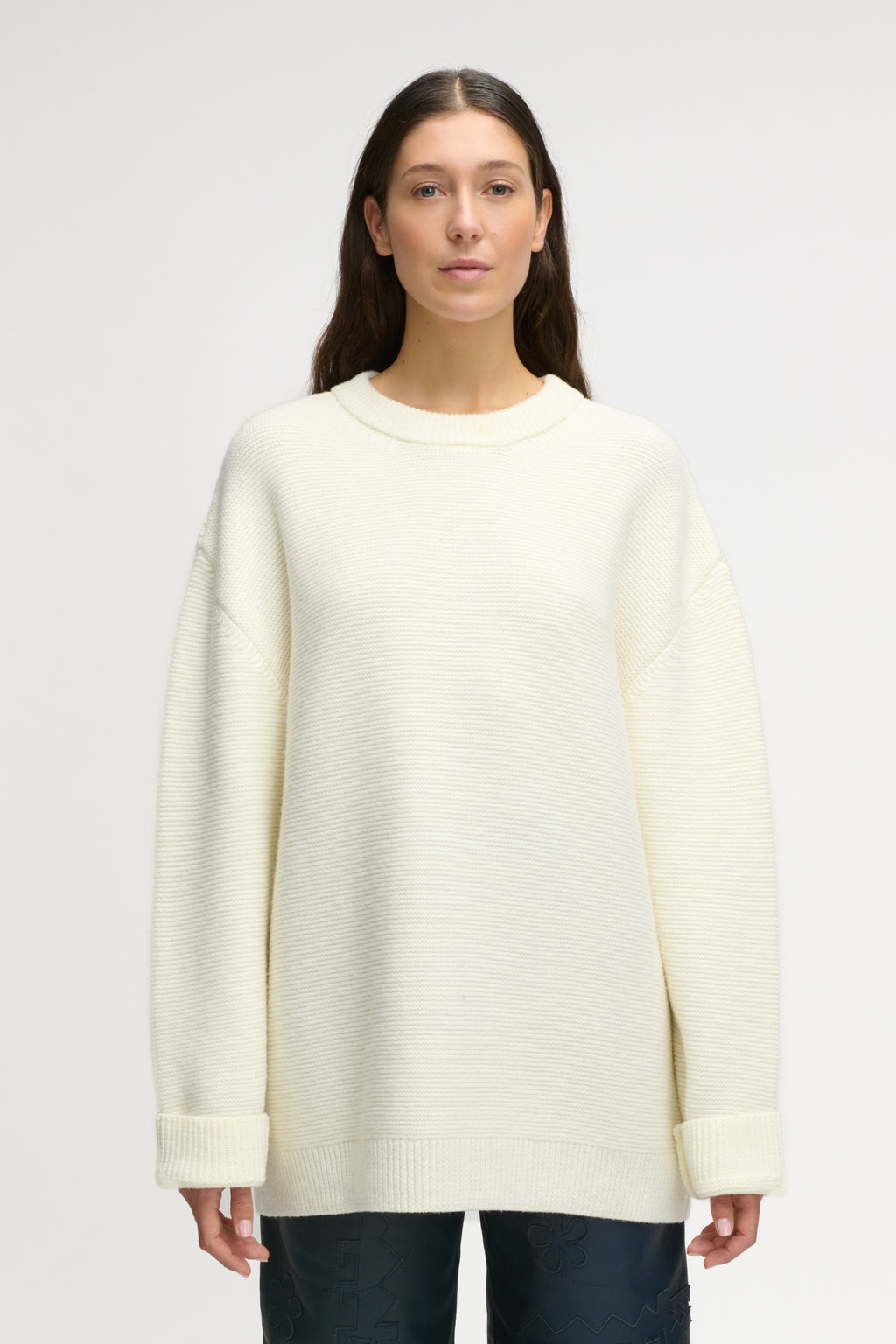 LION KNIT SWEATER CREAM