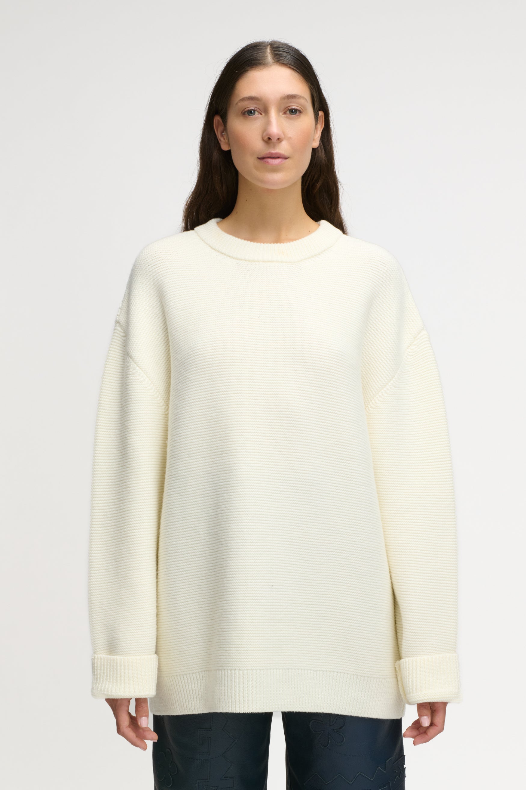 LION KNIT SWEATER CREAM